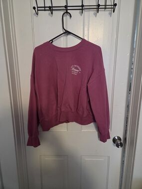 Old Navy Pink Fleece Crewneck Sweatshirt